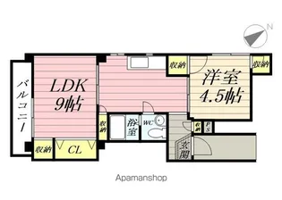 タカノフラット【603号室】の間取り