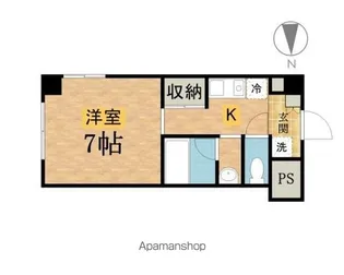 メゾンボヌール【110号室】の間取り