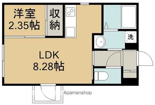 ユイシア福室【1階】の間取り