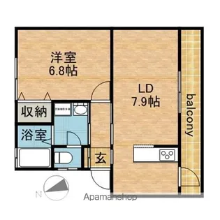 アーバニズム60【1階】の間取り