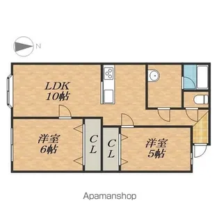 コーポ127【1階】の間取り