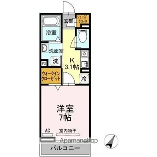 プレストンズ高峯【2階】の間取り