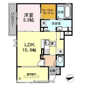 レヴェール砧【1階】の間取り