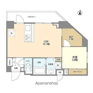 ルネサンスコート文京白山【2階】の間取り