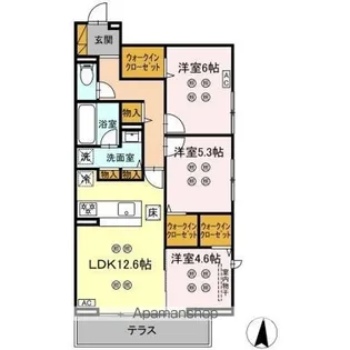 ローテ ベルク【1階】の間取り