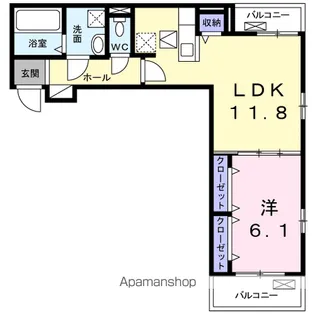 モナコⅡ【1階】の間取り