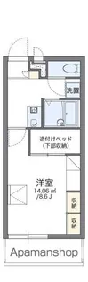 レオパレスアトラス折立Ⅱ【3階】の間取り