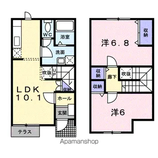メゾン.オーブ【1階】の間取り