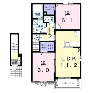 クラス アルファ Ⅰ【2階】の間取り