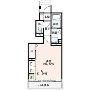 SHALOM芦池【101号室】の間取り