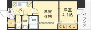 LUXENA KADOMA【411号室】の間取り