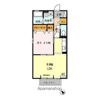 グランドール コート B【2階】の間取り