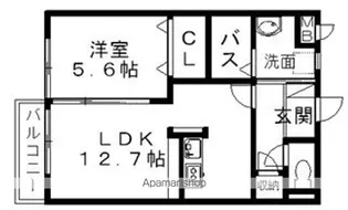 マイキャッスル3【1階】の間取り