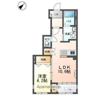 トレアティック島内【1階】の間取り