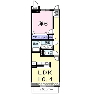 ルピナスⅡ【1階】の間取り