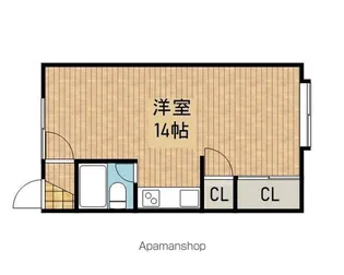 1Rの間取り画像