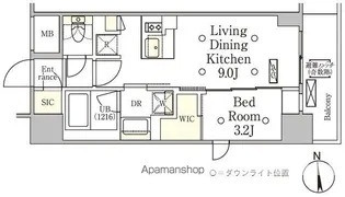 テラス御徒町【9階】の間取り
