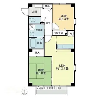 フォブールN−TOWN B棟【201号室】の間取り