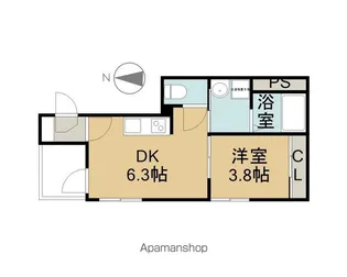 ホワイトベースⅡ【1階】の間取り