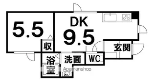 NATUREL(ナチュール)【101号室】の間取り