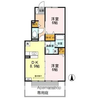 グランディール 1【1階】の間取り