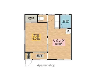 静栄荘【A-1号室】の間取り
