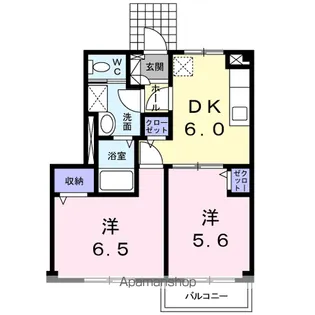 ニューシティシャルム2【1階】の間取り