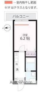 ハーミットクラブハウス横浜桜木町南【3階】の間取り