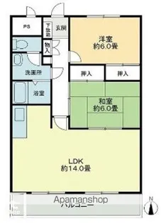 オーキッドテラス志津川【303号室】の間取り