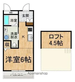 BLUE CASA【1階】の間取り