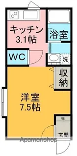 北海道網走市字潮見【アパート】の間取り