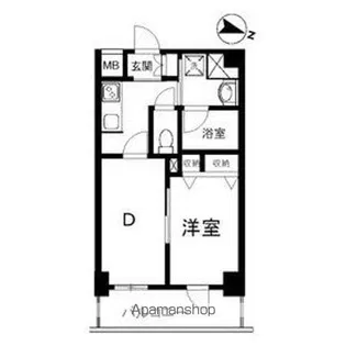 グリーンフィールド小竹向原【1階】の間取り