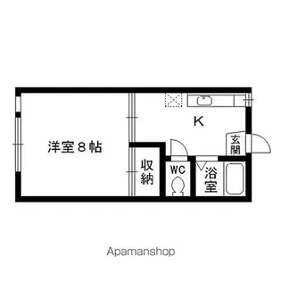 コートハウス山の寺【105号室】の間取り