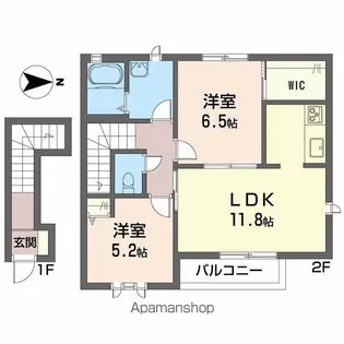 フサクラヴィエ A棟【2階】の間取り