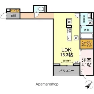 CLASSEUM都賀【1階】の間取り
