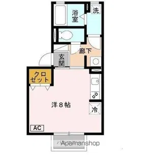 テラー・ウエスト新芦屋【202.号室】の間取り