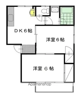 WITH港北2ND【2-3号室】の間取り