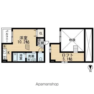 HAUSE(ハウゼ)【205号室】の間取り