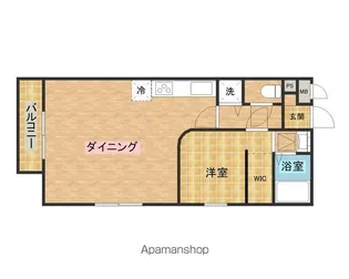 ラフィナート和泉【201号室】の間取り