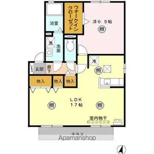 シャレーエスポワール 弐番館【1階】の間取り