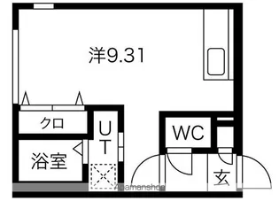 プラチナレジデンス円山公園【2階】の間取り