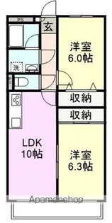 コーポラス野中【506号室】の間取り