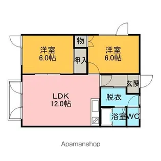 大昭桜木ハイツ【2階】の間取り