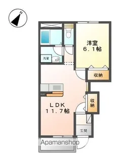 アバンテⅠ【106号室】の間取り