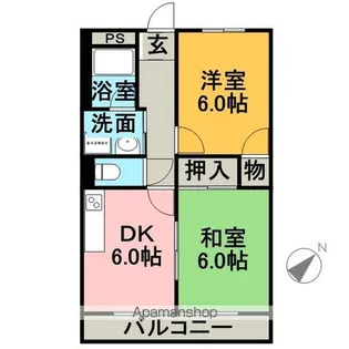 SURPLUS和合【Ⅱ201号室】の間取り