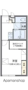 レオパレスハロー ハッシー【201号室】の間取り