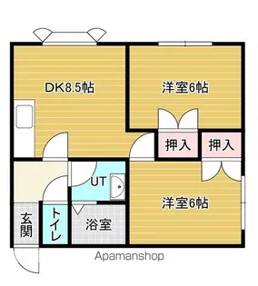 サンフロンティアタウン【2階】の間取り