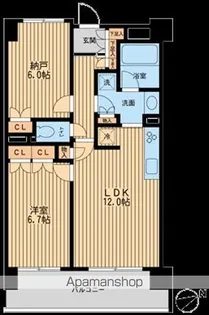 HF若林公園レジデンス【4階】の間取り