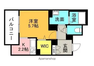 グランベール高槻【3階】の間取り