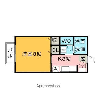 セジュール国分Ⅱ【102号室】の間取り